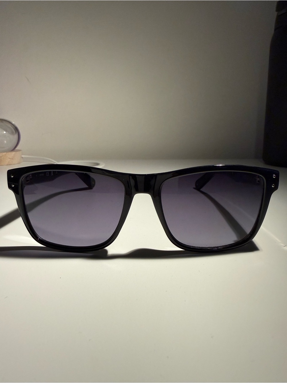 Guess Black Frame Sunglasses with Gradient Lenses and UV Protection